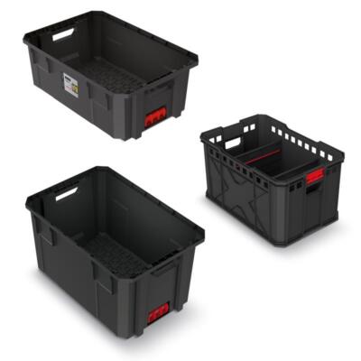 Kistenberg Werkzeugkiste X BlockPro Transportkiste Werkzeugbox stapelbar Modular