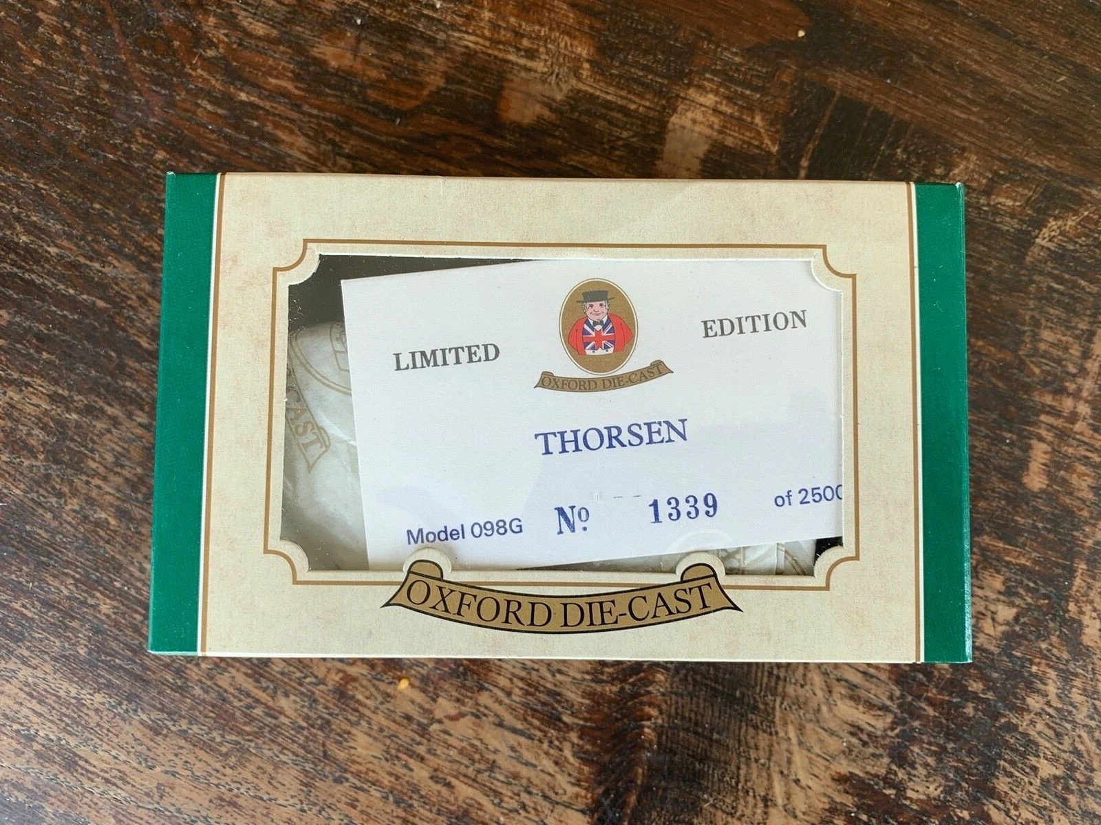 VANS Oxford Diecast Thorson Tools Delivery Truck edizione limitata modellino furgone in scatola mai aperto