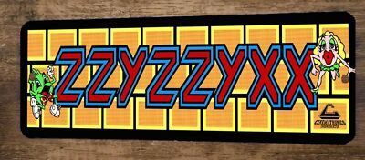 ZZYZZYXX Arcade Video Game 3x12 Metal Wall Marquee Banner Sign Poster