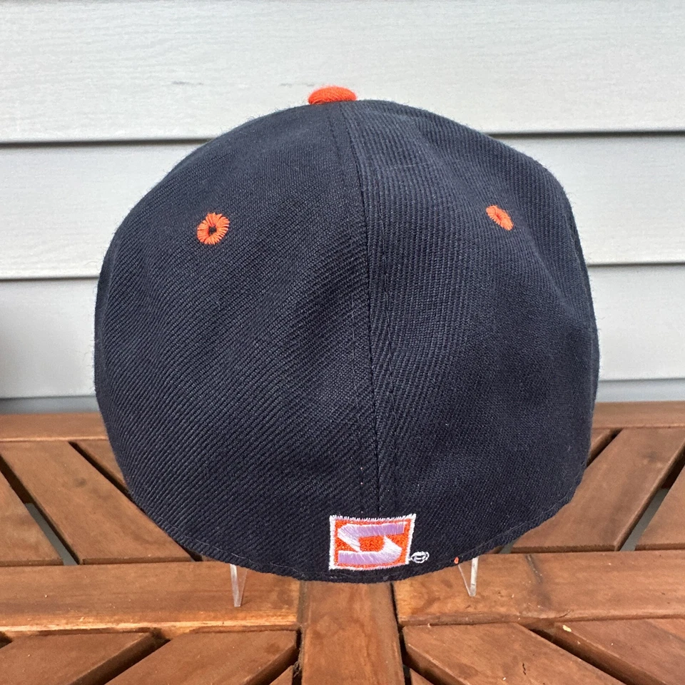 Vintage Syracuse Orangemen Hat Cap Navy Blue Size 7 Zephyr Grafx Spellout Wool - Image 4 of 4