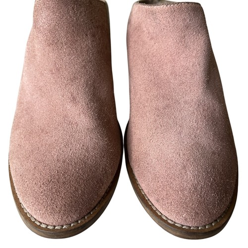 Kelsi Dagger Slip On Pink Suede Leather Mules Booties Western Bohemian Boho 6.5 - Picture 2 of 8