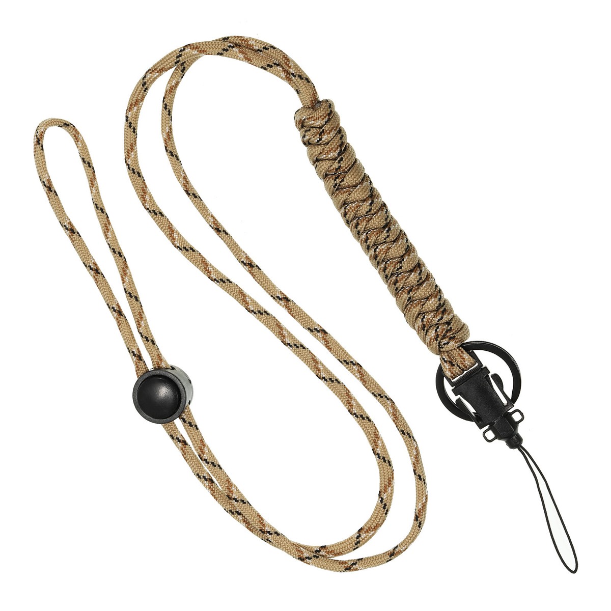 Paracord Lanyard Braided Lanyard Necklace Keychain Badge Lanyard 
