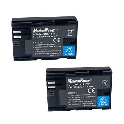 LP-E6N LP-E6 Battery For EOS 70D EOS 80D EOS 90D EOS R Mirrorless Camera