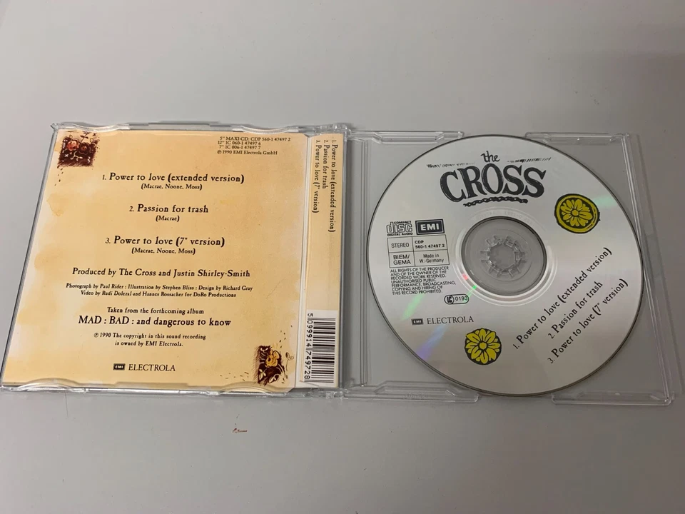 The Cross – Power To Love - Maxi CD Single © 1990 (W.-Germany) - Bild 2 von 2