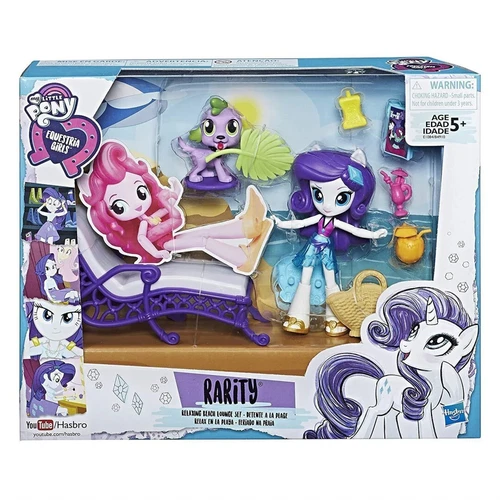 MY LITTLE PONY RARITY RELAXING BEACH LOUNGE PLAYSET NEW TOY - NO USA TARIFFS