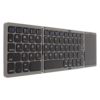 3 Folds Wireless Keyboard With Touchpad Foldable Keyboard For Tablet PC Fit