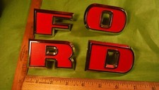 Bz17 Ford Tractor Grill Letter Emblems Vntg 1970s #c5nn16606e-h Ford 3000 J Fray
