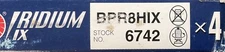 One NGK IRIDIUM IX Iridium Spark Plugs BPR8HIX 6742