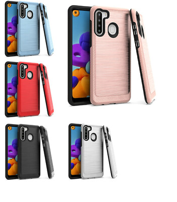 Lining Hybrid Dual Cover Phone Case For Samsung Galaxy A21 S215DL SM-A215W 