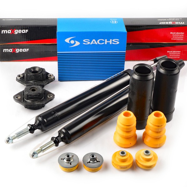 2X Maxgear StoßDäMpfer + Service-Kit + Domlager Hinten FüR BMW E81 E82 E90-E93-image