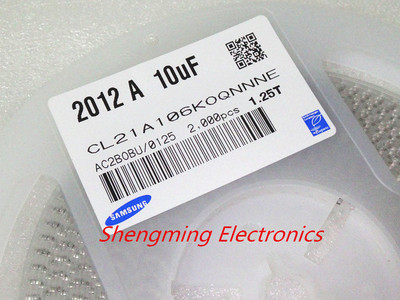 2000PCS 0805 106K 10uF 16V X7R 10% SMD Chip Capacitors Original Samsung