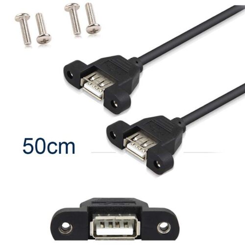 Usb to Usb adapter female/female coupling converter USB cable AF/AF &screws g - Afbeelding 1 van 8