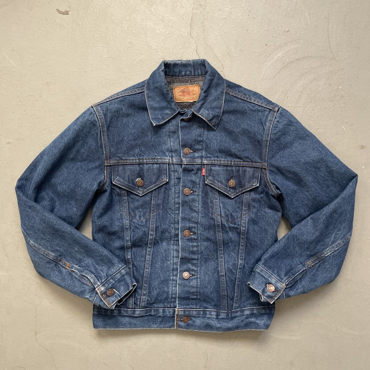 Vintage 1970s Levis Type 3 Blanket Lined Trucker Jacket Made Vintage 1970s Levis Type 3 Blanket Lined Trucker Jacket Made