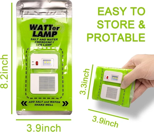 2 Pack Emergency Salt Water Lamp Portable Lantern - Bild 6 von 7