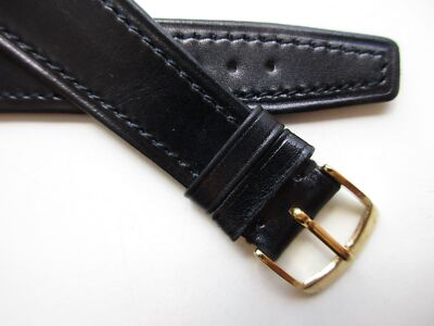 Erès Lux vintage 1970's tapered leather 22 MM watch band strap