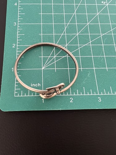 Vintage Dolphin Head & Tail Bypass Bangle Bracelet - Picture 2 of 8