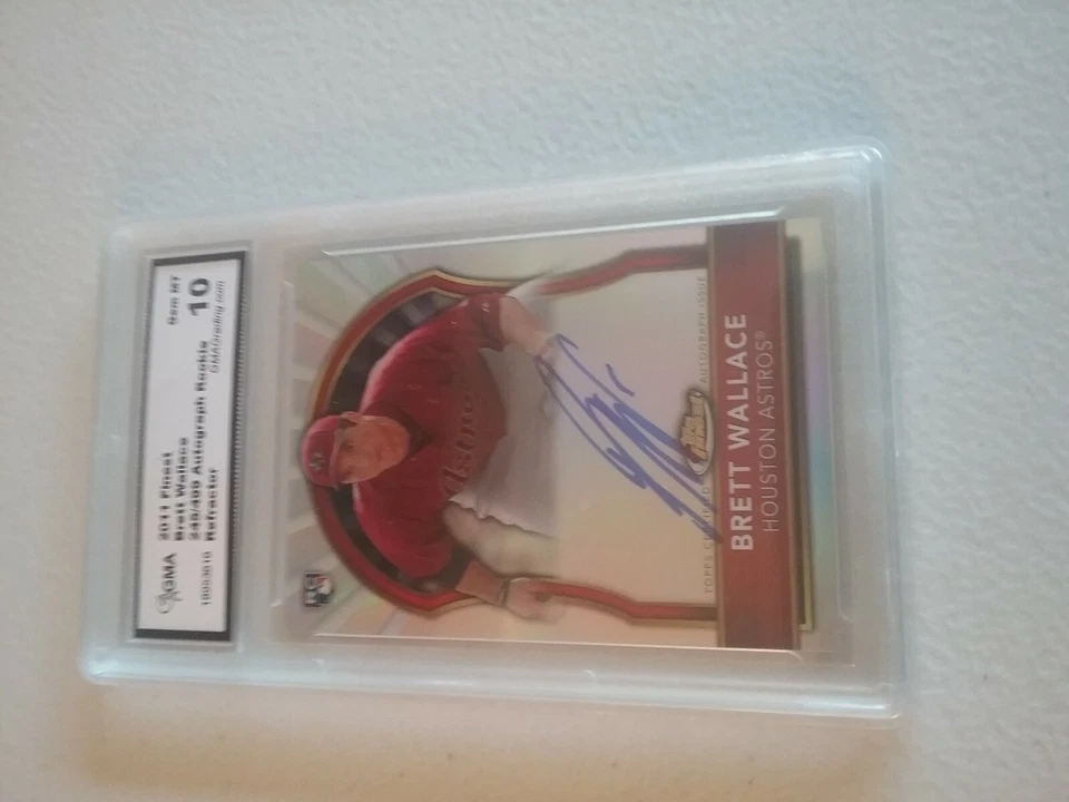 Brett Wallace 2011 Topps Finest #69 245/499 autógrafo refractor novato gema MT 10 Foto 2 de 4