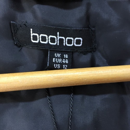Boohoo Plus Arm Detail Hooded Parka Jacket Size UK 16R NEW - Picture 12 of 15