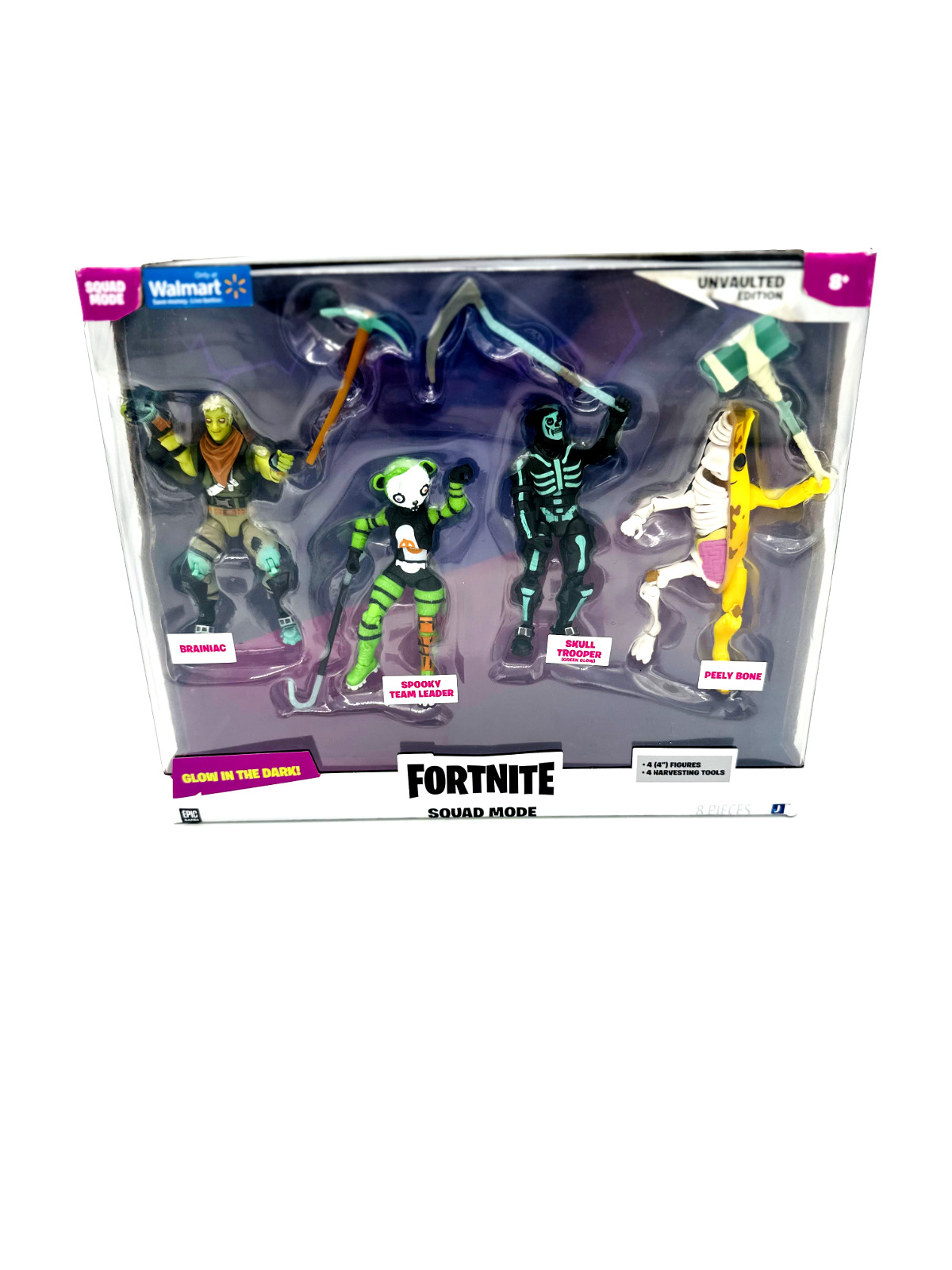Fortnite Squad Mode Glow In The Dark 4 Action Figure Unvaulted Walmart Exclusive