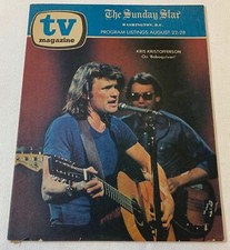 August 22, 1971 Sunday Star TV MAGAZINE ~Kris Kristofferson