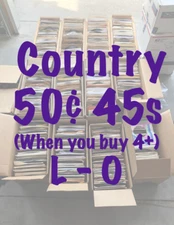 50¢ 45s - COUNTRY - VG - NM  - Buy 4 Minimum for Discount - DVS - L-O