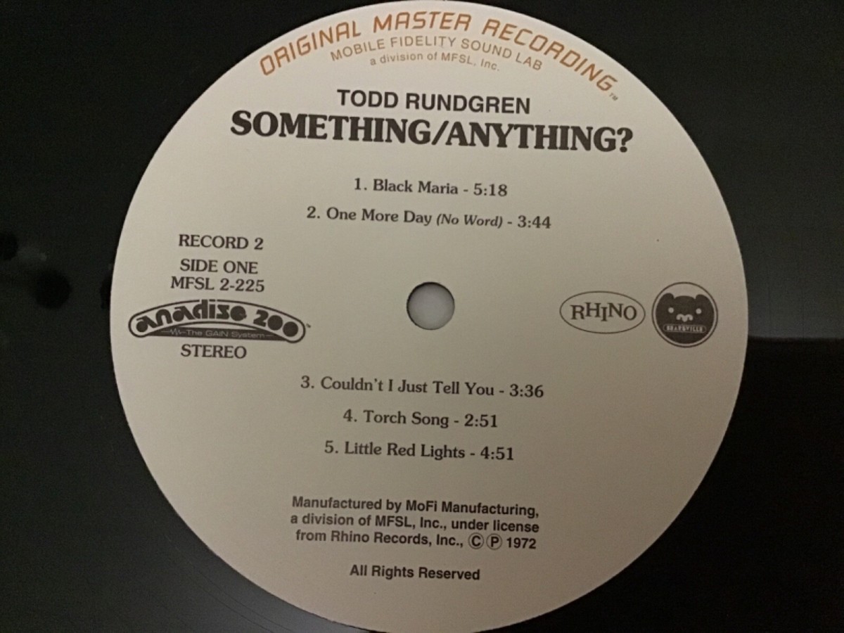 MFSL TODD RUNDGREN Mobile Fidelity SOMETHING/ANYTHING? #260