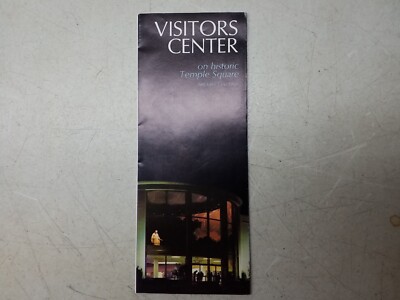 Visitors Center Mormon Temple Square Vintage Travel Brochure Salt Lake City UT