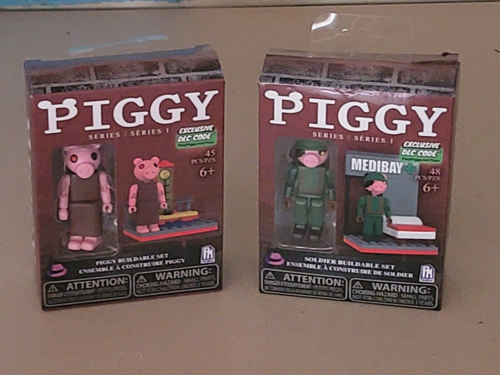  PIGGY - Solider Figure Buildable Set - Soldier Building Brick  Set Series 1 - Includes DLC : Toys & Games