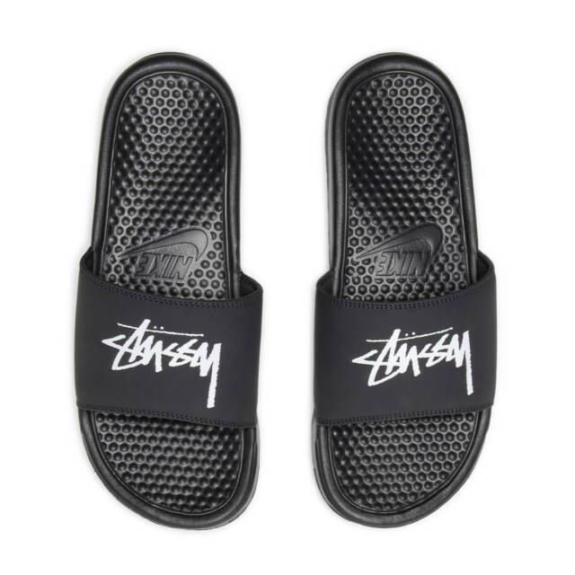 Stussy X Nike Benassi off Noir/white Slides Size 7 Cw2787 001 for 