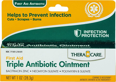 Triple Antibiotic Ointment, 1Oz Tube for Infection Prevention and Wound Care