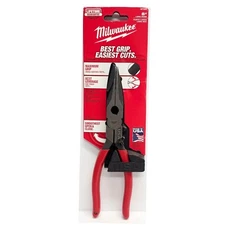 Milwaukee MT505 8'' Long Nose Dipped Grip Pliers (USA)