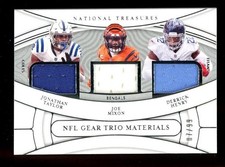 2021 National Treasures Taylor / Derrick Henry / Mixon NFL Gear Trio #/99