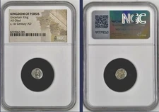 Ancient Kingdom of Persis Silver Obol NGC Certified Genuine Coin 1st Century AD