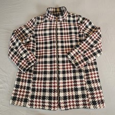 Rafaella Women s Wool Blend Plaid Zip Jacket ...
