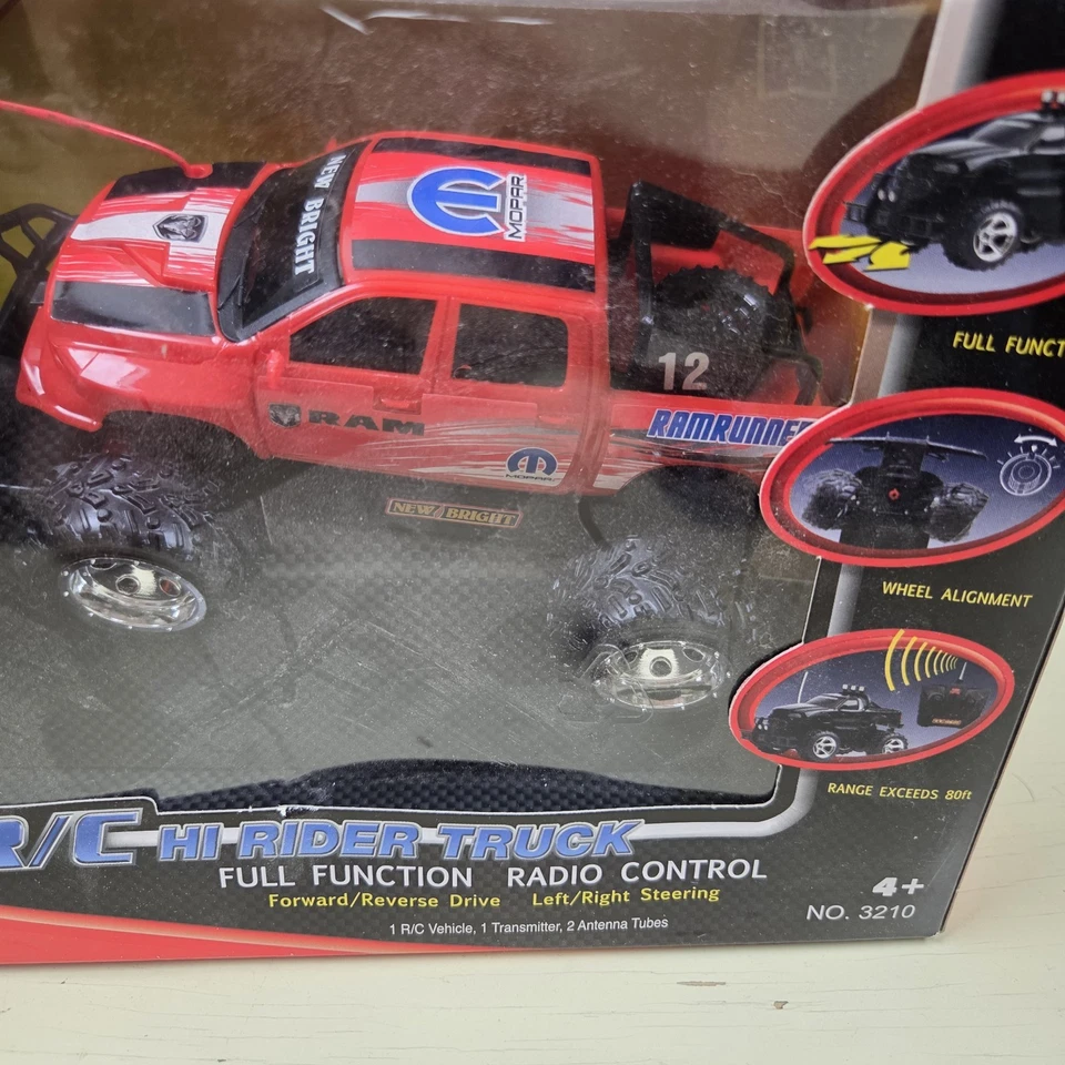 New Bright R/C Simple Function Dodge  Ram Remote Control Vehicle Red 3210 - Image 2 of 4