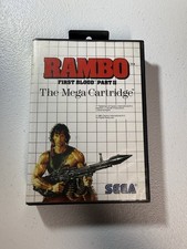 Rambo First Blood Part II Sega Master System CIB with Manual Tested Hangtag
