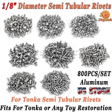 For Tonka Semi Tubular Rivets 1/8" Diameter 800PCS/SET Super Assortment Toy Part