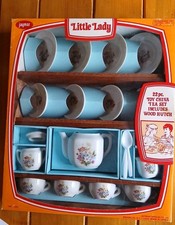 Vintage Jaymar Little Lady Toy Tea Set 22 Pc  Hutch Original Box 7083 Japan
