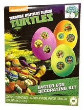 Nickelodeon TEENAGE MUTANT NINJA TURTLES Easter Egg Decorating Kit Set Fun Tops 