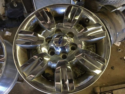 2009-2012 Ford F-150 18x7.5  Aluminum Wheel Rim – 7 Spoke Solid Chrome Clad OEM