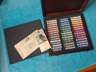 Royal Talens Rembrandt Soft Pastels x 45 Full Size, in Holz Präsentationsbox