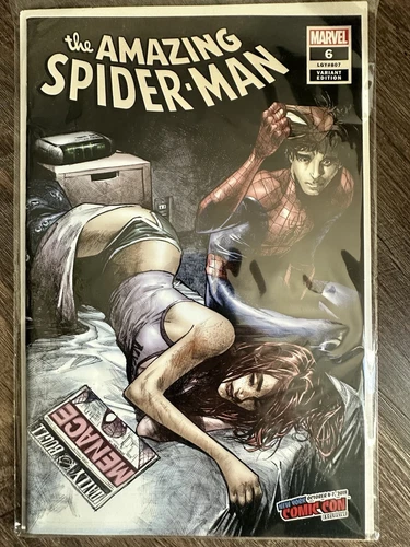 Amazing Spider-Man #6 NM+  ComicXposure Naughty NYCC Variant LTD Marvel 2018