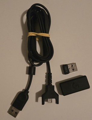 Logitech PRO LIGHTSPEED Wireless Receiver USB + CABLE + ADAPTER 