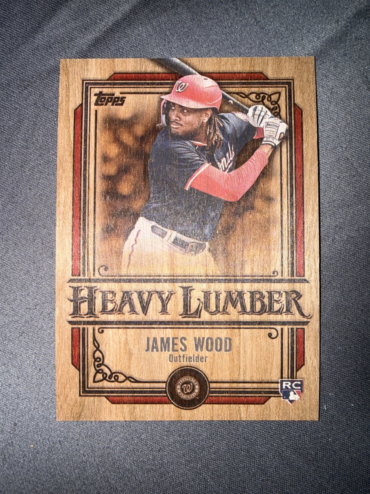 2025 Topps Series 1 - Heavy Lumber James Wood #HL-12 (RC) PR: 500