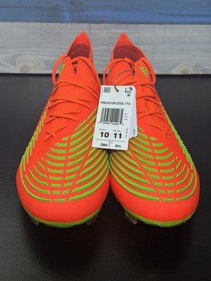 Adidas Predator Edge.1 Firm Ground Soccer Cleats GW1029 Solar Red Mens Size 10