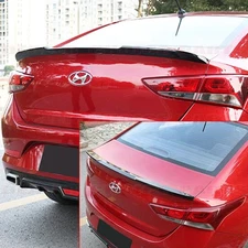 For 2018-2022 Hyundai Accent Sedan Factory Style Lip Spoiler Wing GLOSS BLACK