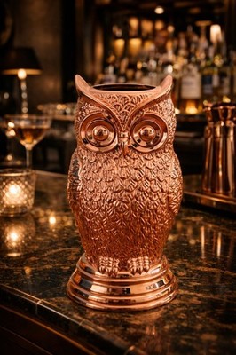 Absolut Elyx Copper Owl Cup/Mug - NEW