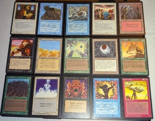 MTG Magic Lot 15 OLD Vintage Cards ALPHA BETA ARABIAN NIGHTS LEGENDS EUREKA!