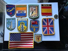 Vintage Sew-On Patches Job Lot USA Bermuda Espana Bahamas