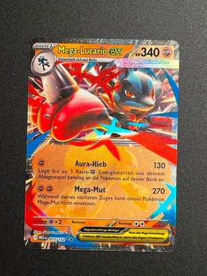 Mega Lucario ex MEG 077/132 Double Rare Mega Entwicklung Pokemon Deutsch NM